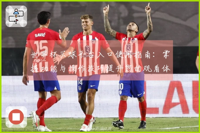 世界杯买球平台入口使用指南：掌握功能与操作技巧提升您的观看体验